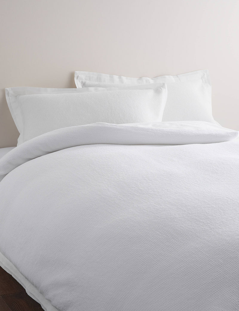 Cotton rich waffle bedding set - British product