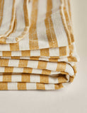 Cotton linen striped tablecloth 230x140cm - British product