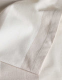 Cotton with Linen Wide Stripe Tablecloth 230x140 cm - British product