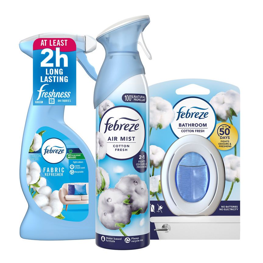 Febreze Cotton Fresh Essentials Bundle GOODS ASDA   