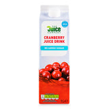 Cranberry juice drink with 25% juice concentrate, imported from the UK