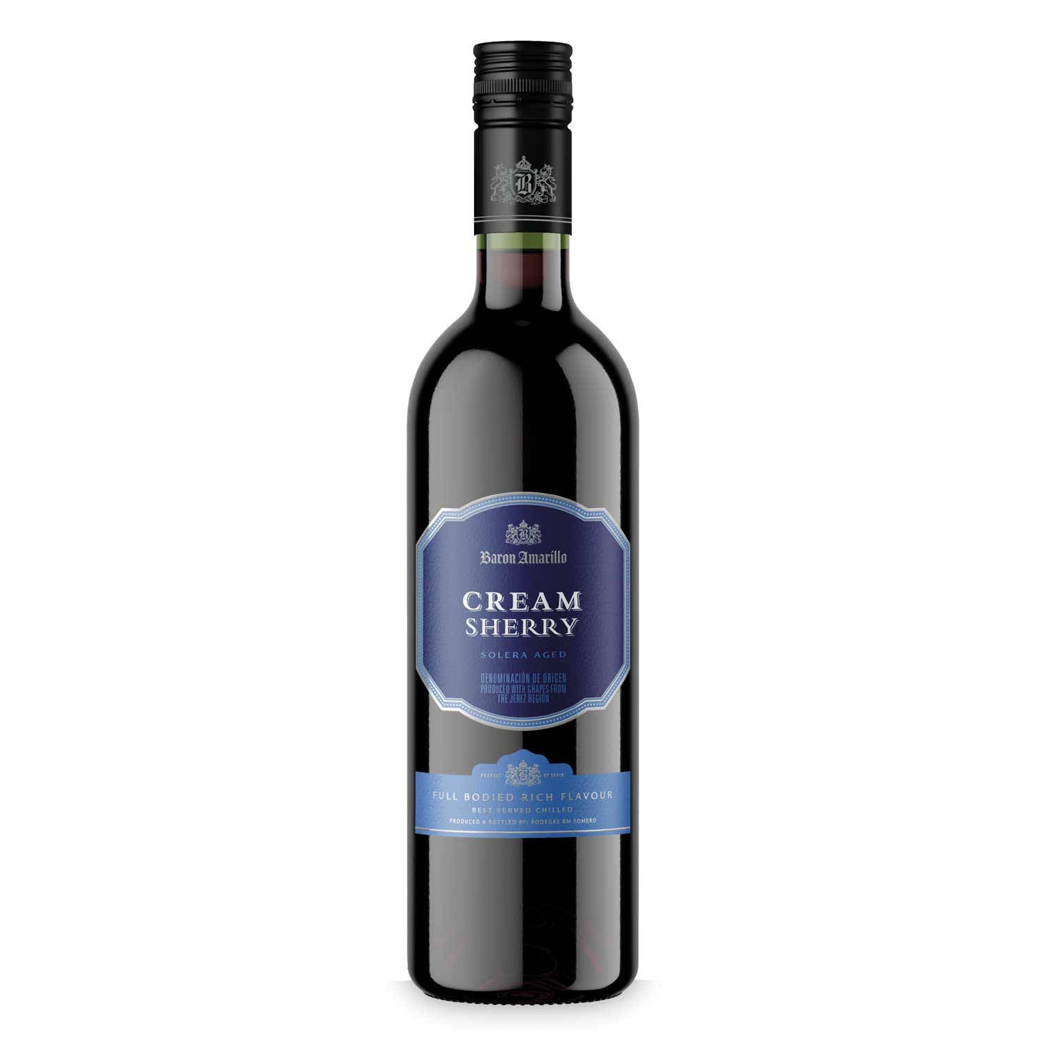 Cream sherry sweet fortified wine drink, UK version