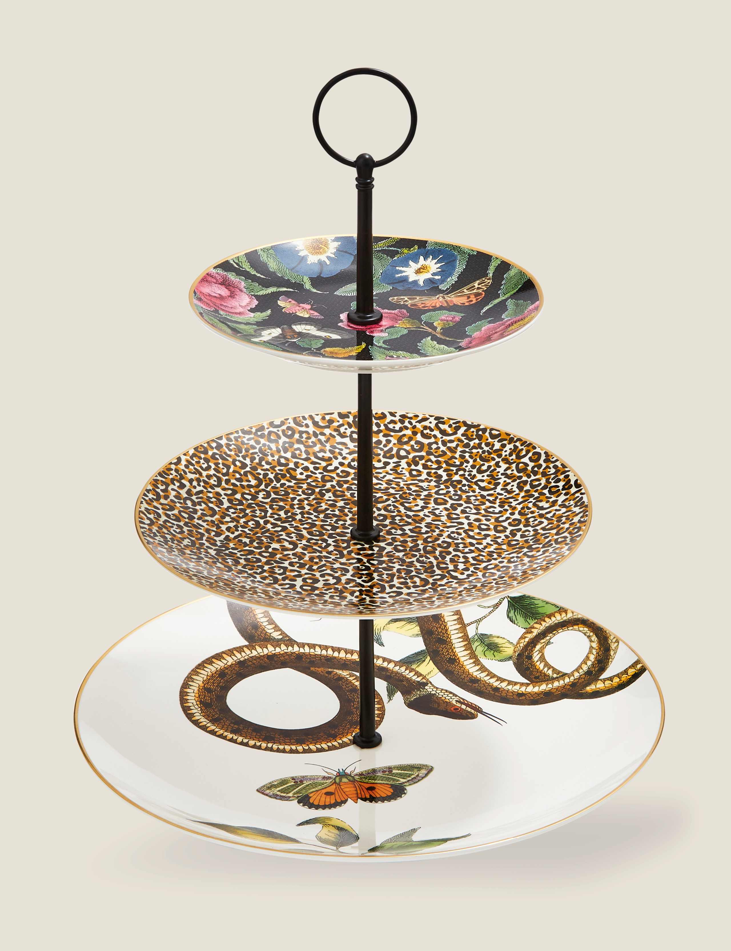 Spode Creatures of Curiosity three-tier cake stand - British product