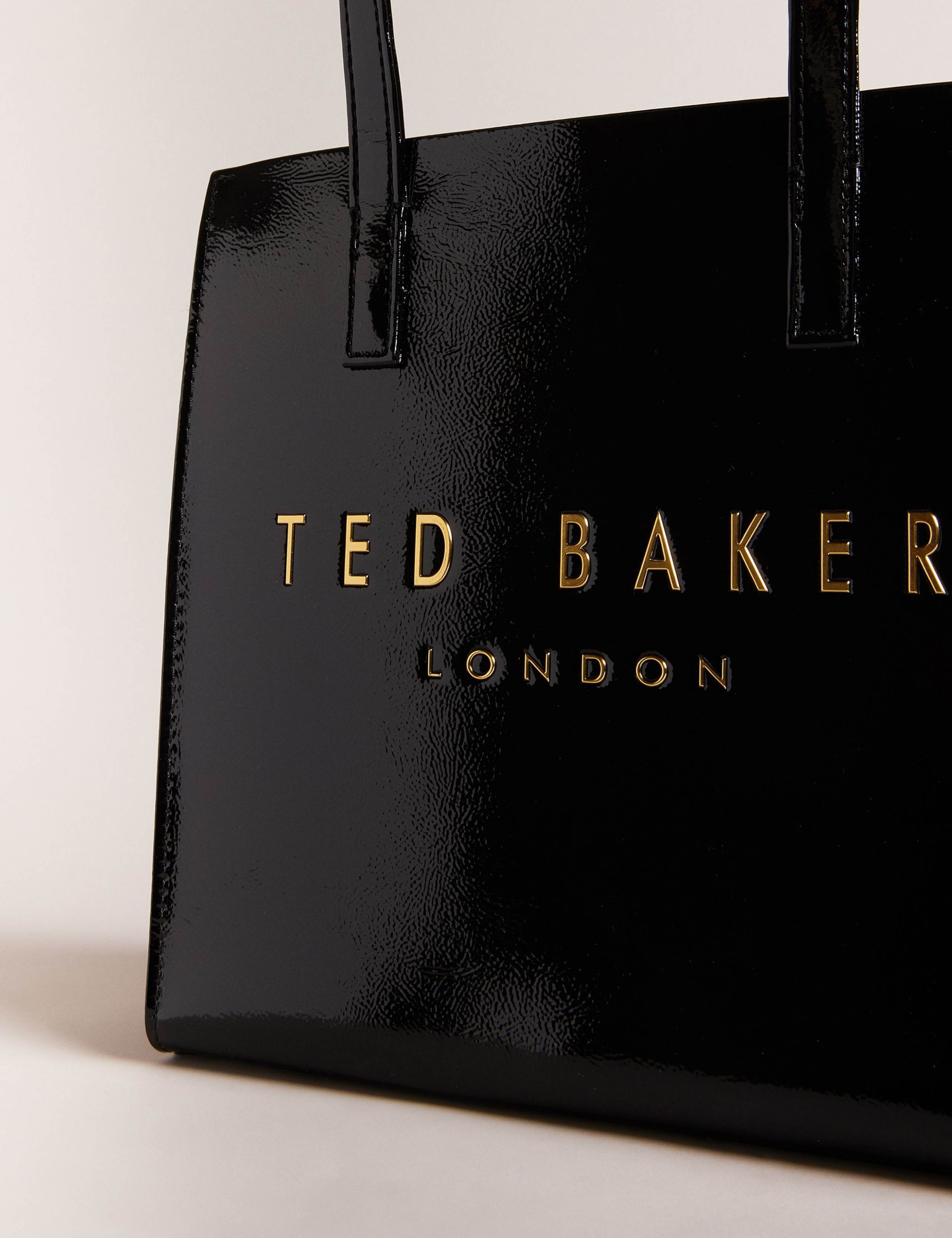 Ted Baker Crinion patent small tote bag (British brand)