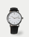 Croc Leather Classic Watch with leather strap, British product