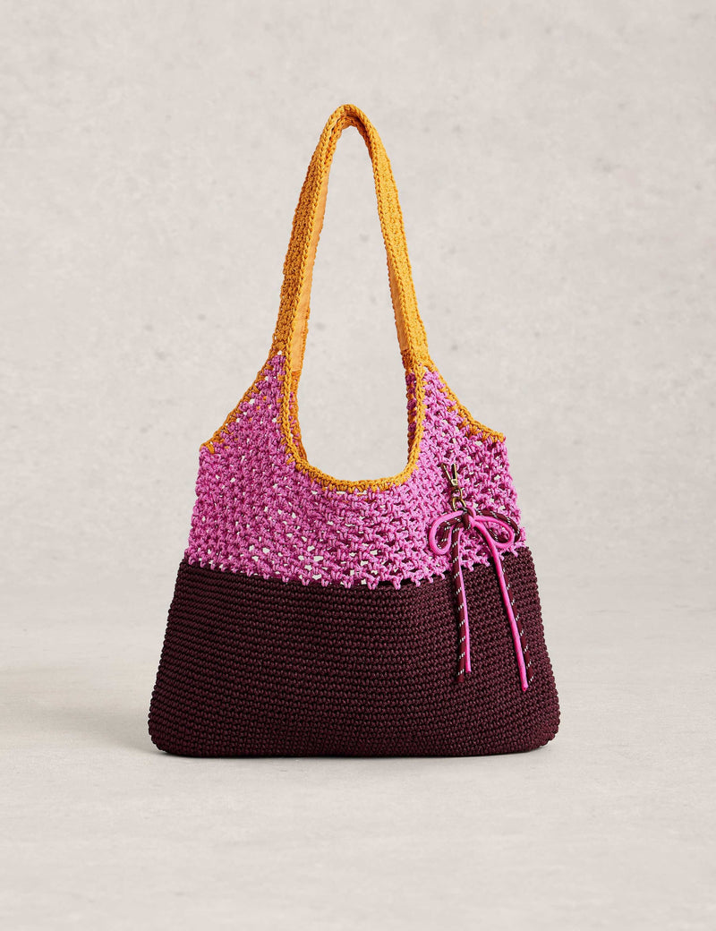 White Stuff Häkeltasche Shopper Polyestertasche, UK Version