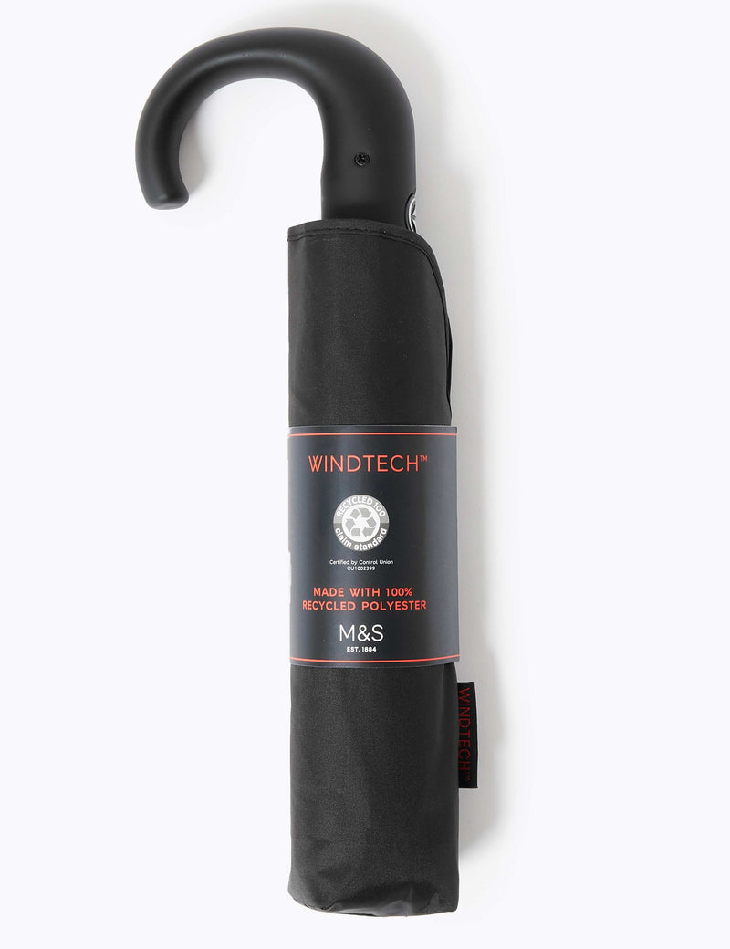 M&S crook handle umbrella with Windtech 100 cm canopy (British brand)