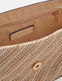 Accessorize cross body bag with woven design and faux leather trims (British brand)