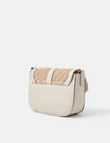 Accessorize cross body bag with woven design and faux leather trims (British brand)