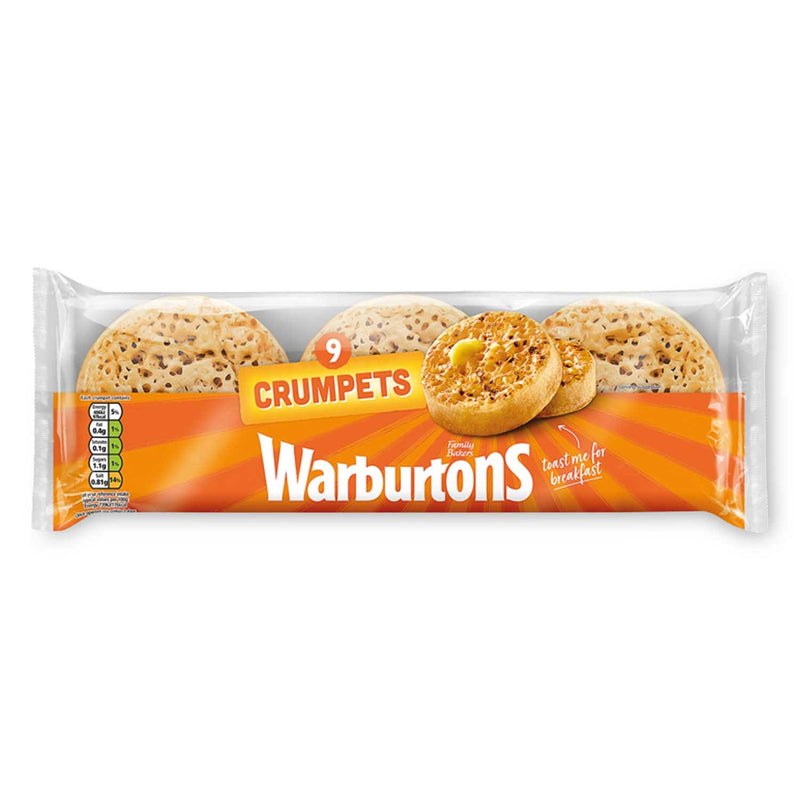 Crumpets 9 pack free from peanuts - British product