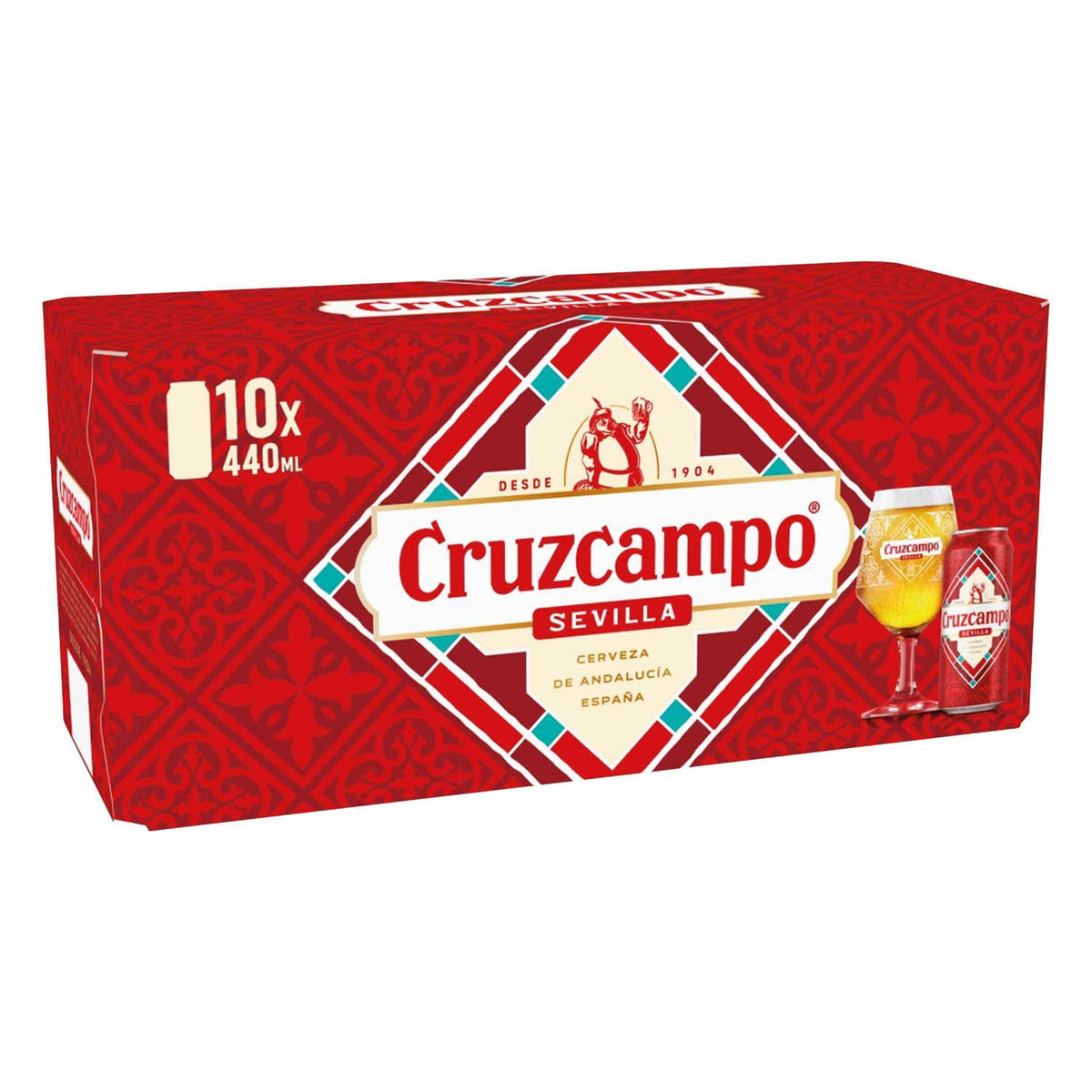 Cruzcampo lager 10 pack (British brand)