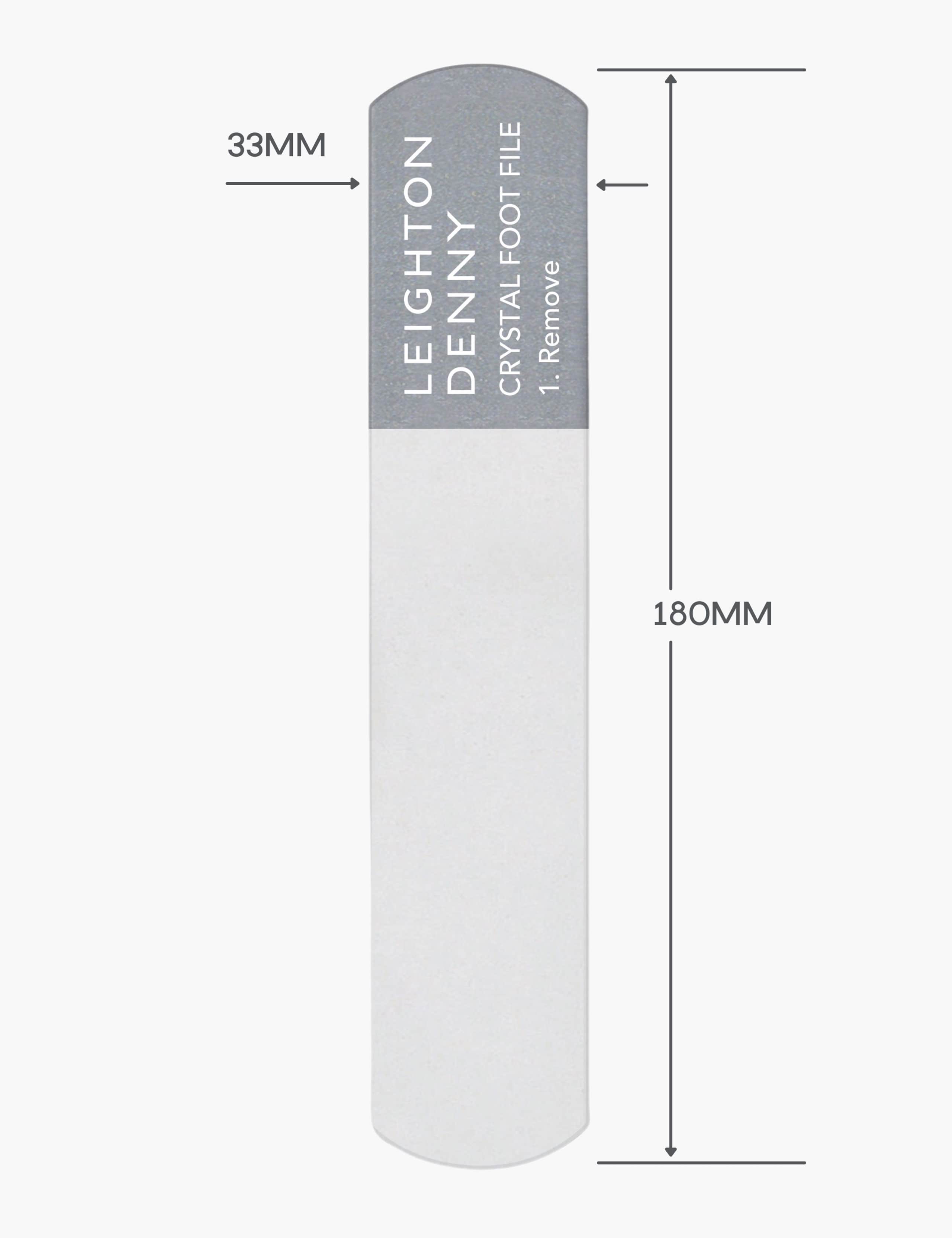 Leighton Denny crystal foot file 180mm, UK version