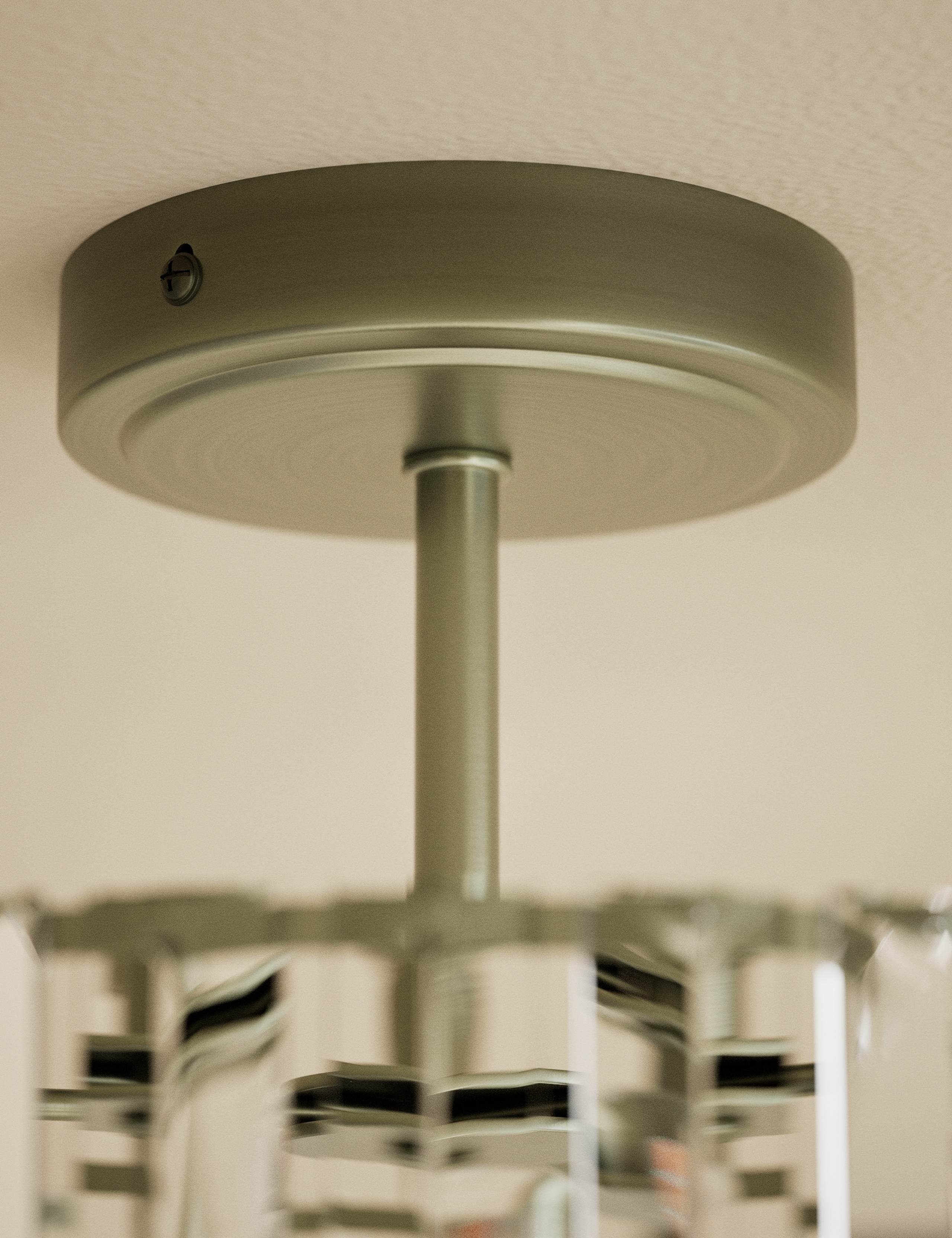Crystal glass flush ceiling light 35cm, imported from the UK