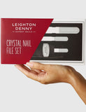 Leighton Denny crystal nail file set with three sizes - British product