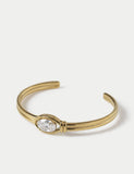 Metal cubic zirconia bangle, UK version