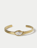 Metal cubic zirconia bangle, UK version