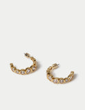 Autograph Collection cubic zirconia hoop earrings - British product