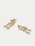 Autograph cubic zirconia drop earrings 6mm (British brand)