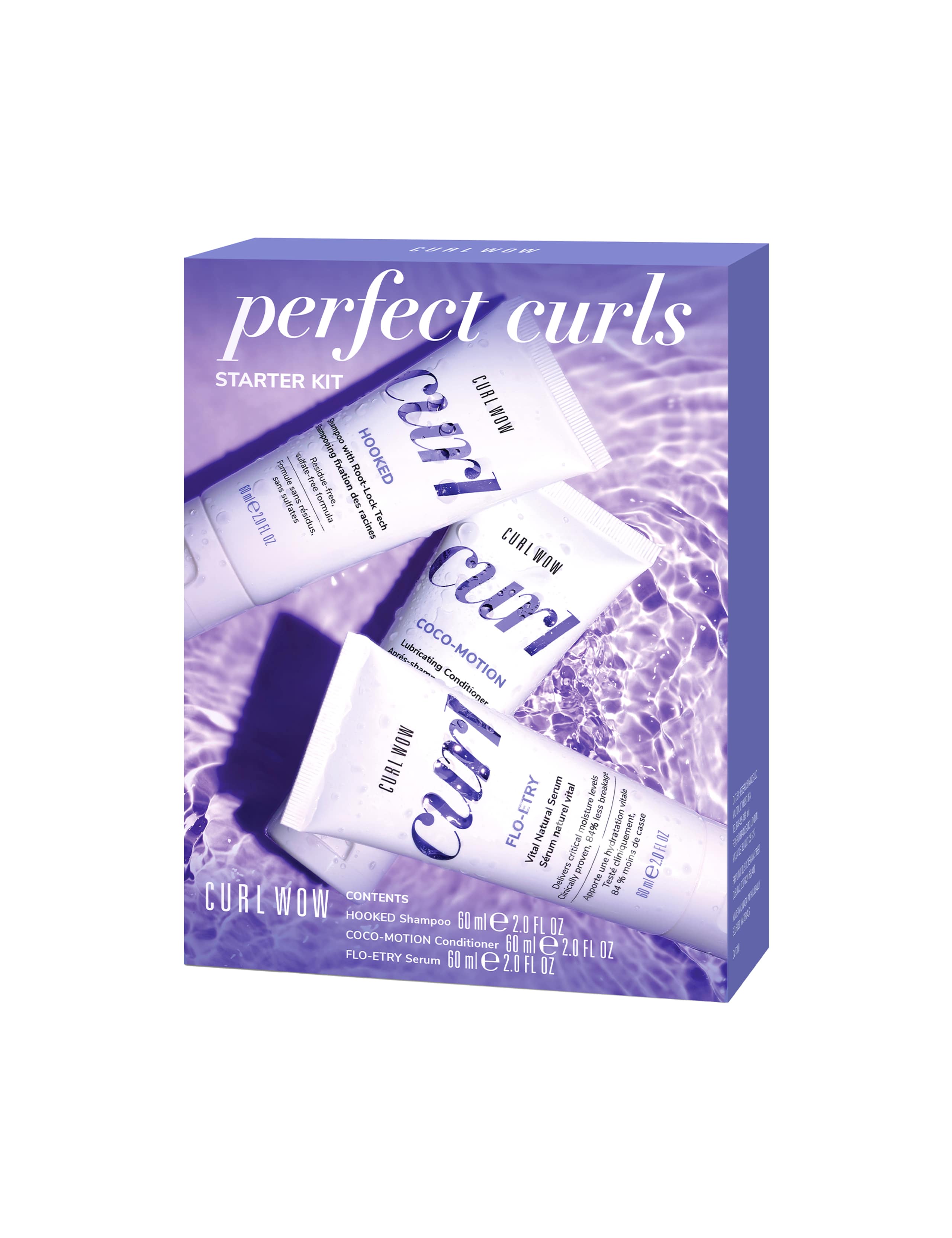 Curl Wow Perfect Curls Starter Kit for curly hair - British product