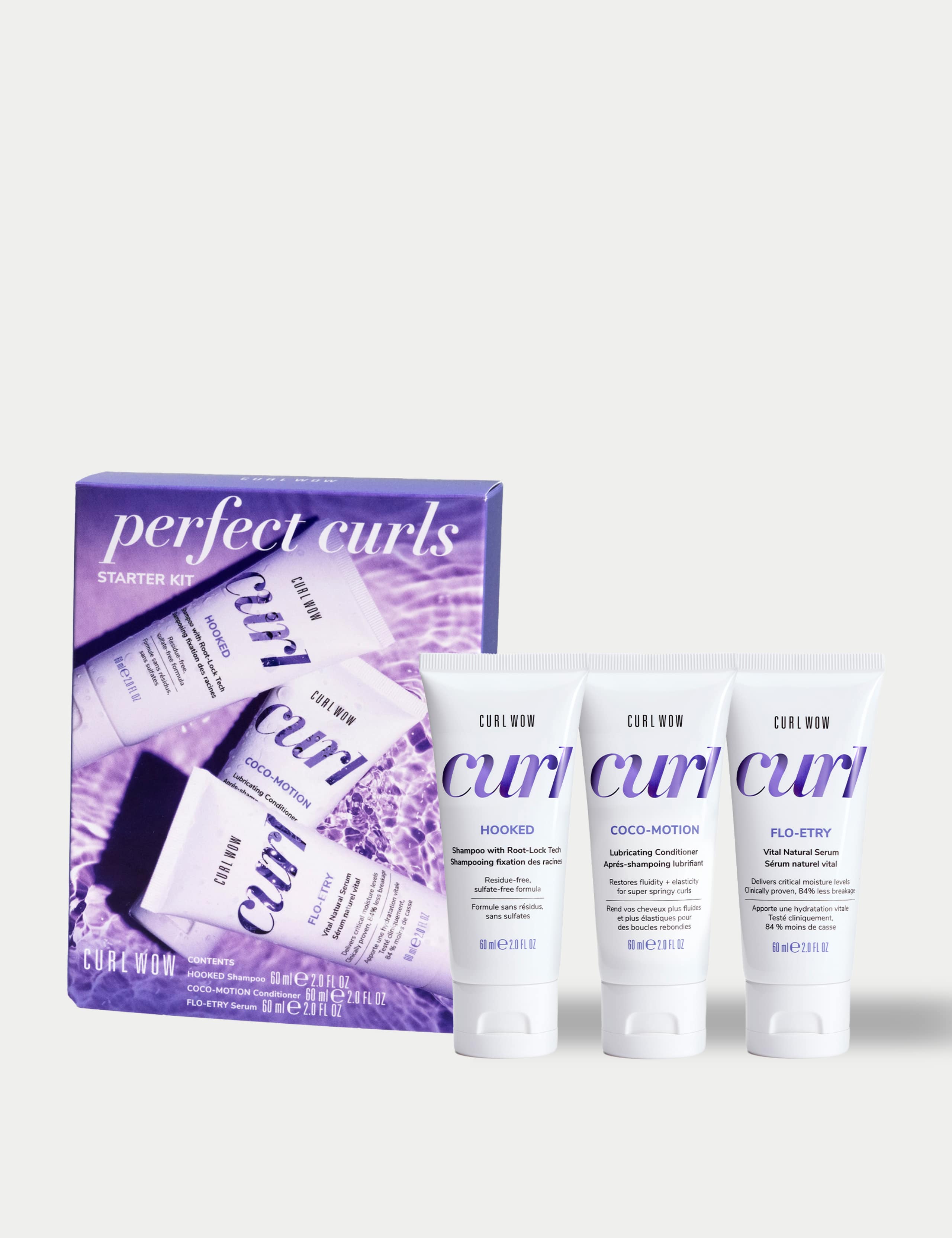 Curl Wow Perfect Curls Starter Kit for curly hair - British product