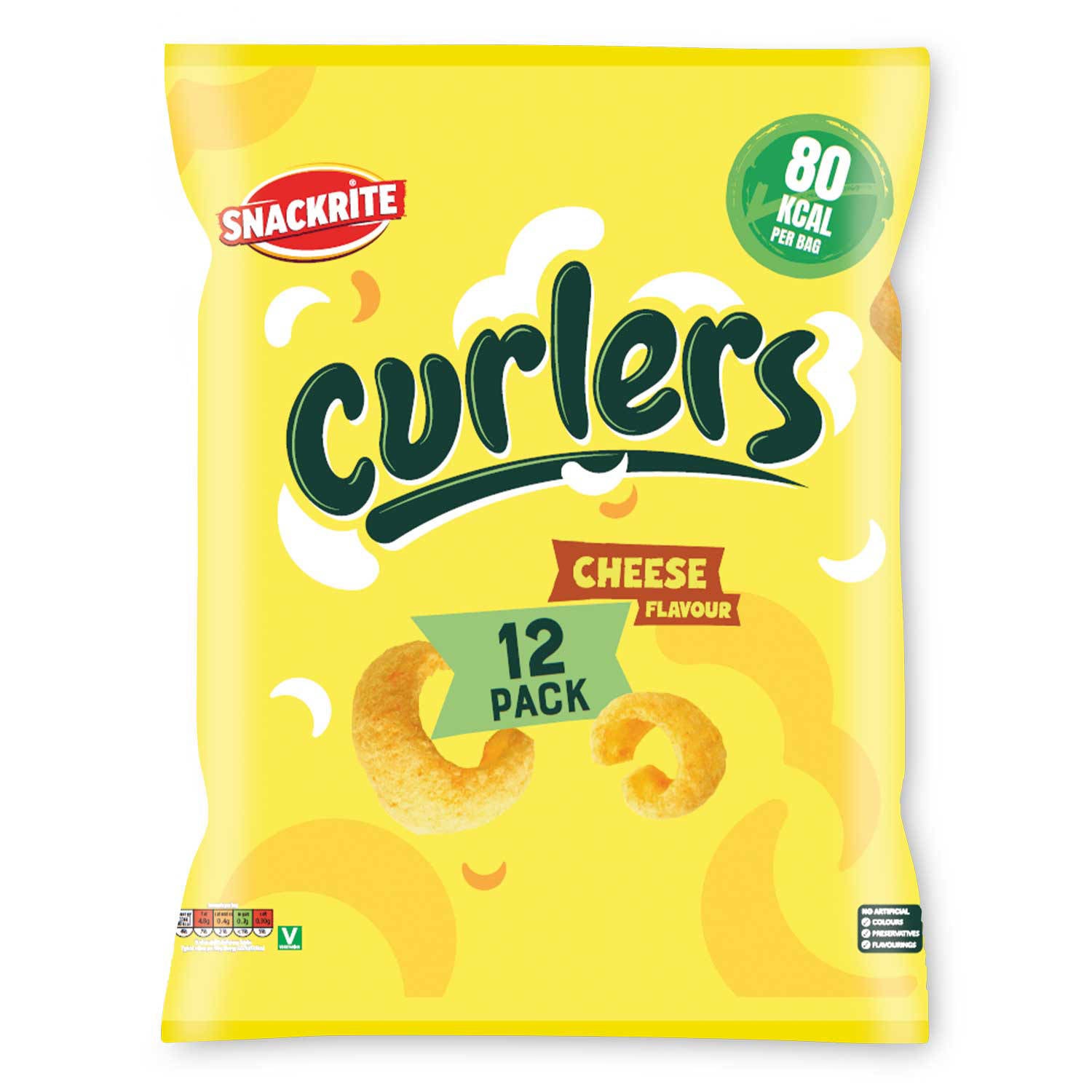 Snackrite Curls 12 Pack, imported from the UK