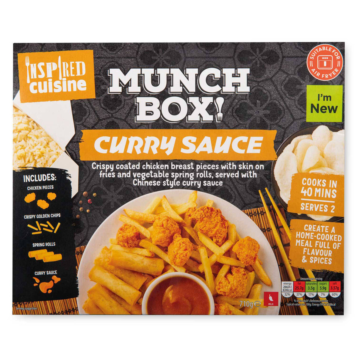 Curry Sauce Munch Box frozen meal for two, UK version