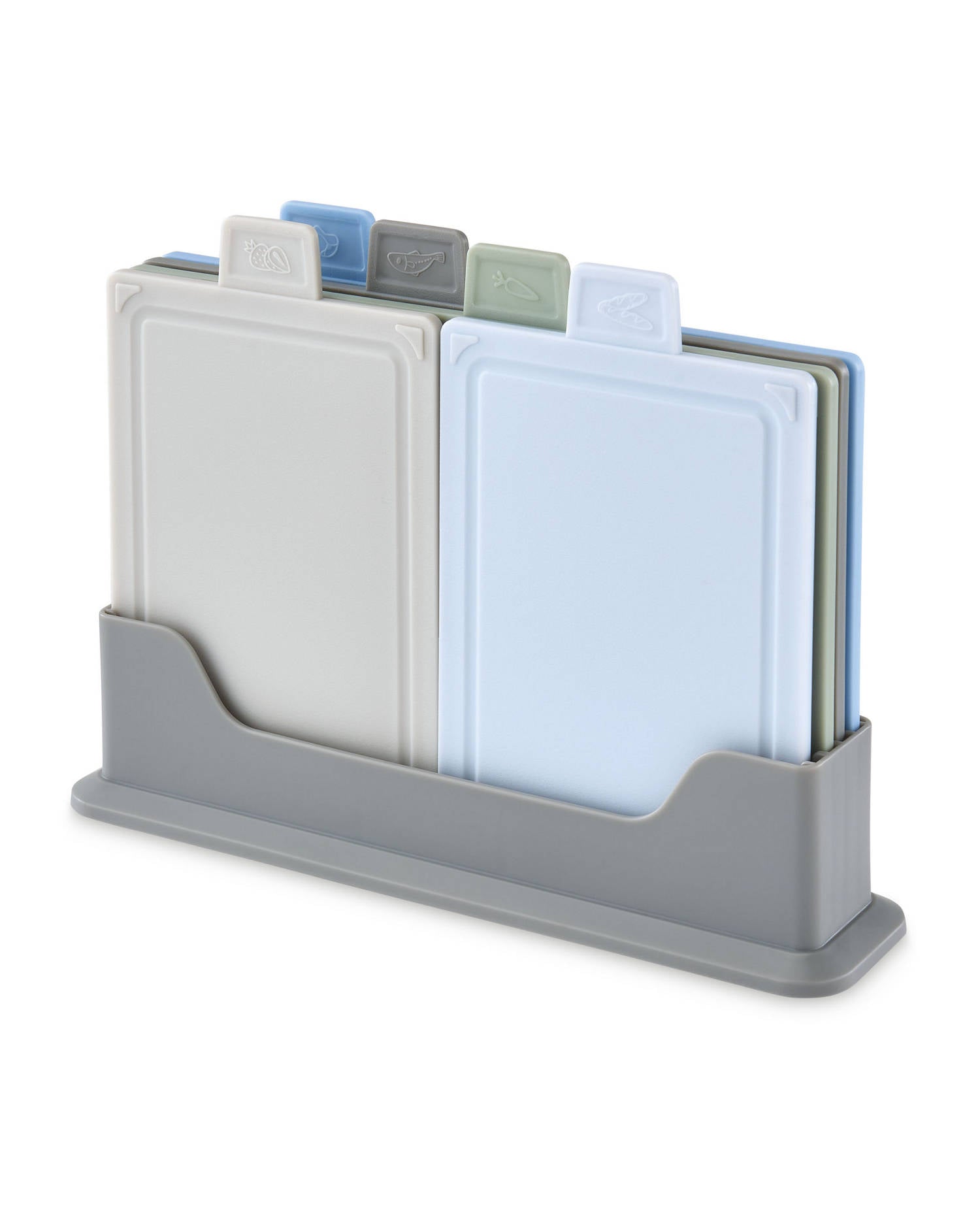 Cutting Boards with Stand in Grey or Multicolour