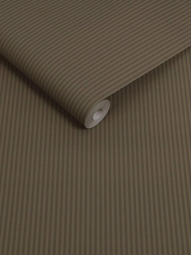 Soft Grey Ticking Stripe wallpaper sample A4 (British brand)