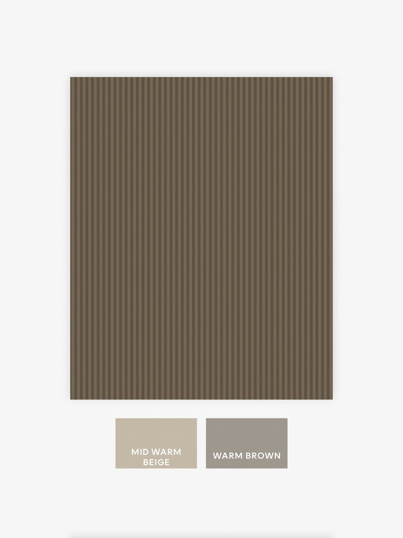 Soft Grey Ticking Stripe wallpaper sample A4 (British brand)