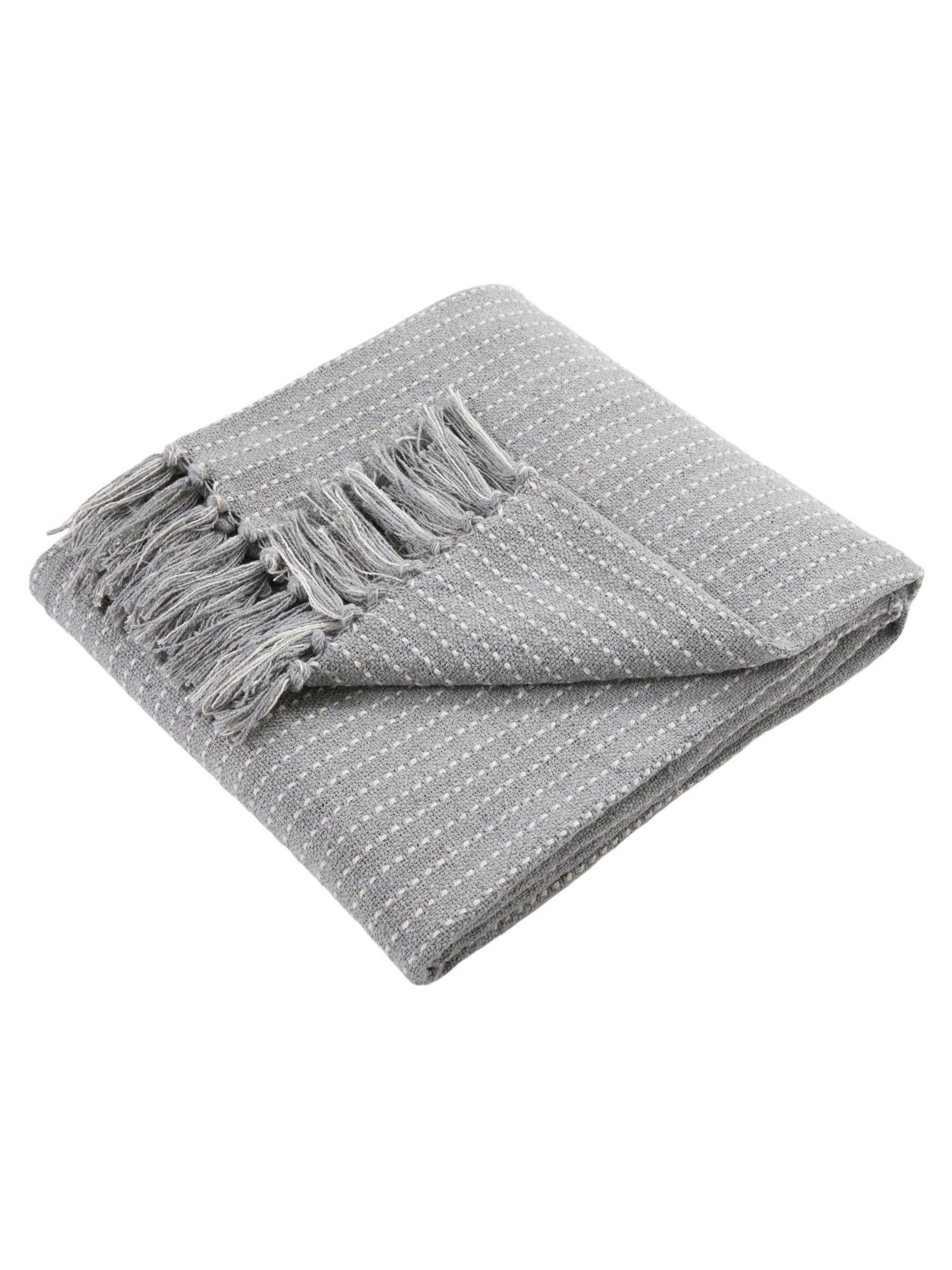 Drift Home grey quinn throw 180x130cm - British product
