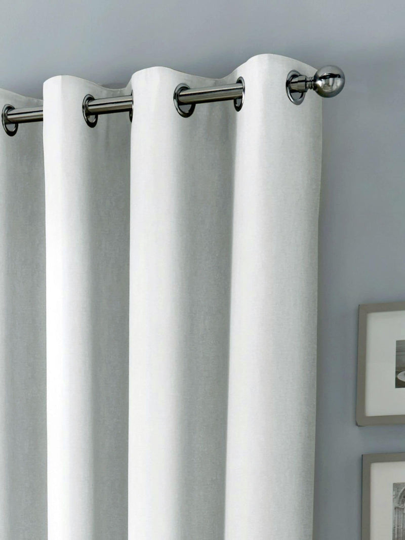 Fusion White Sorbonne Light Filtering Eyelet Curtains