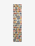 Multicoloured Sketch wool runner rug, imported from the UK
