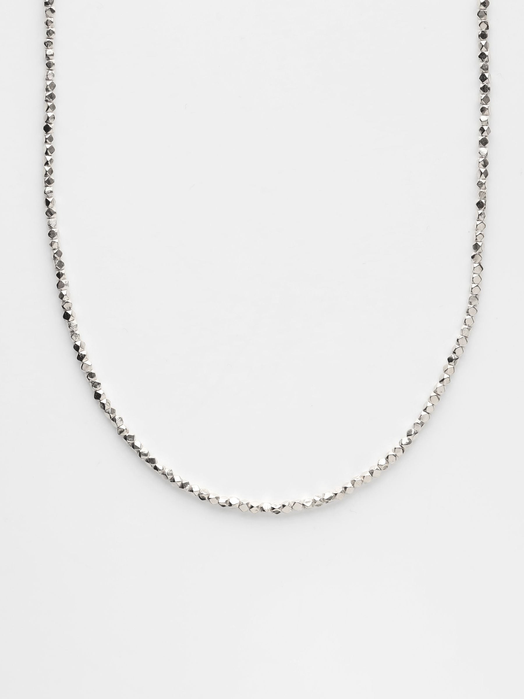 Carrie Elizabeth Silver Plated Soleil Chain Necklace (British brand)