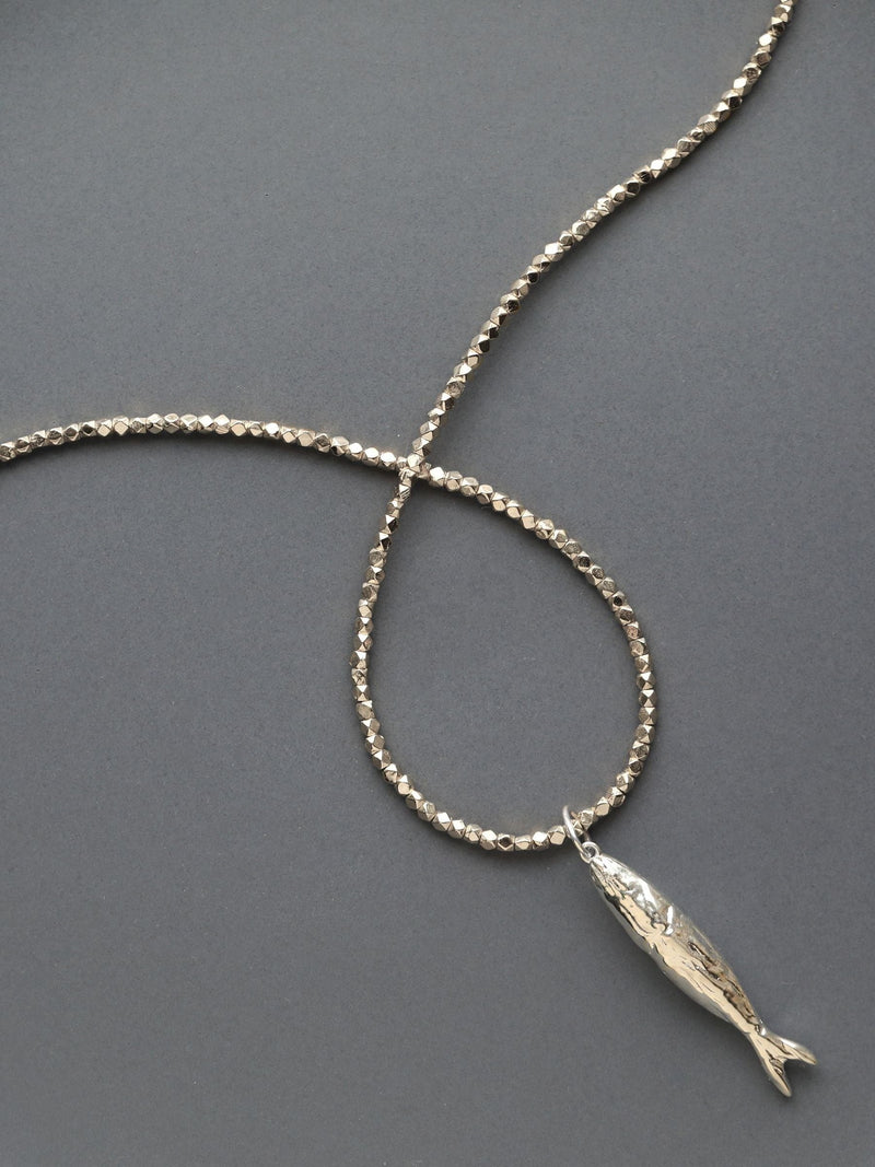 Carrie Elizabeth Silver Plated Soleil Chain Necklace (British brand)