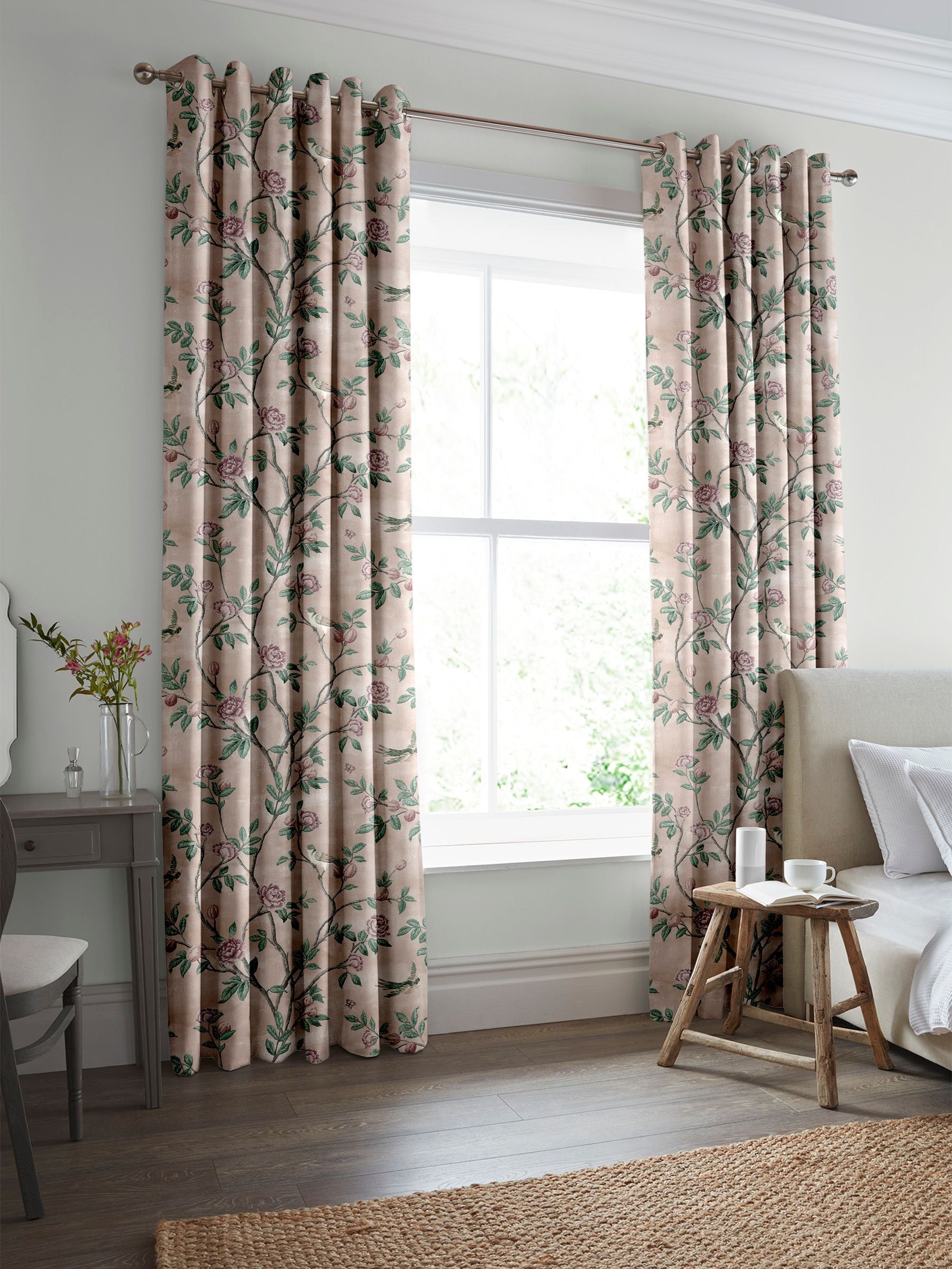 Laura Ashley gardiner dus rosa Eglantine, britisk versjon