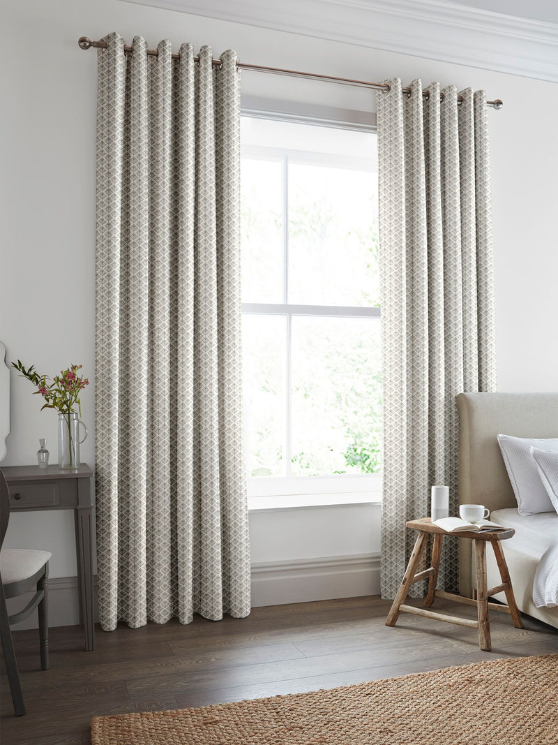 Laura Ashley Lady Fern dark dove grey curtains - British product