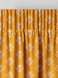 Laura Ashley Dijon Yellow Lady Fern made to measure curtains, UK version