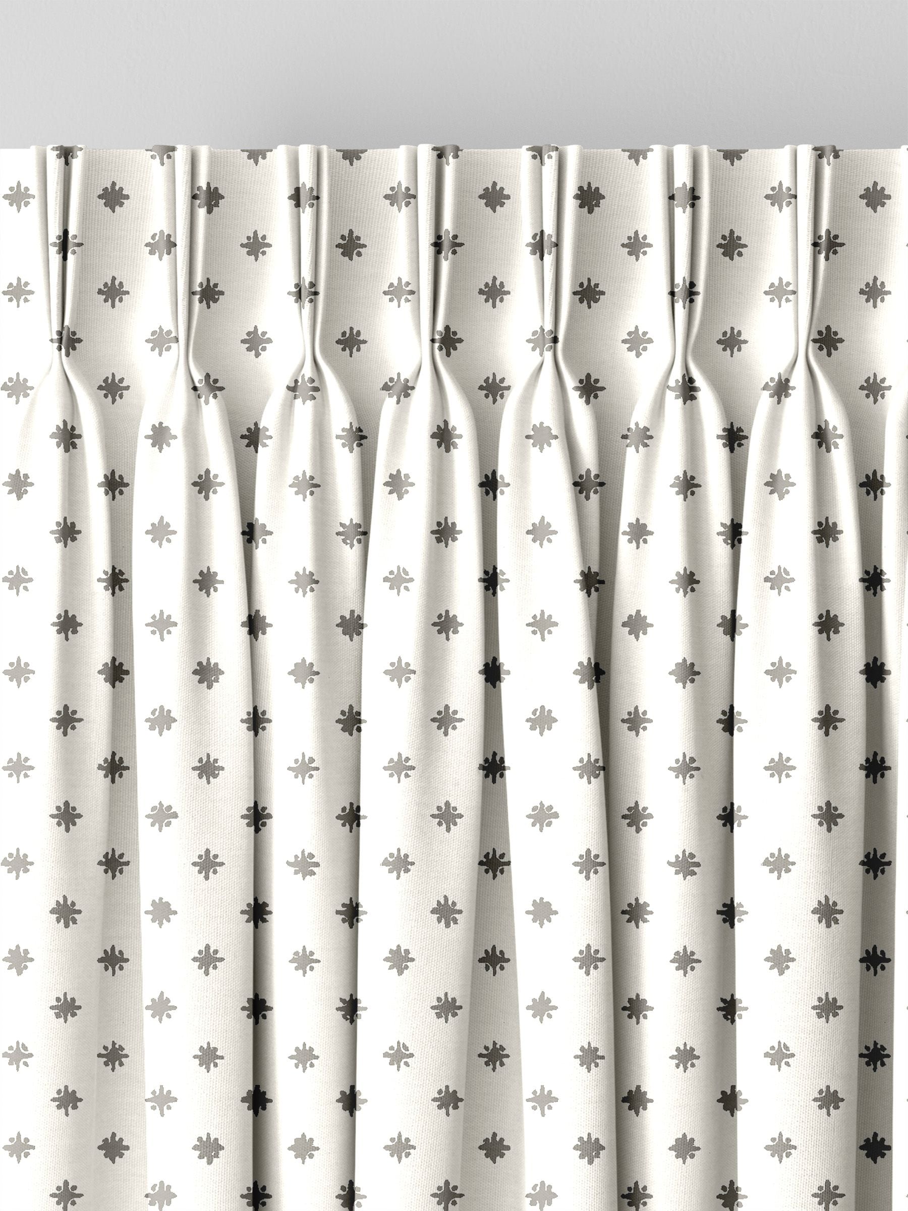 Laura Ashley steel grey star curtains made to measure - British product