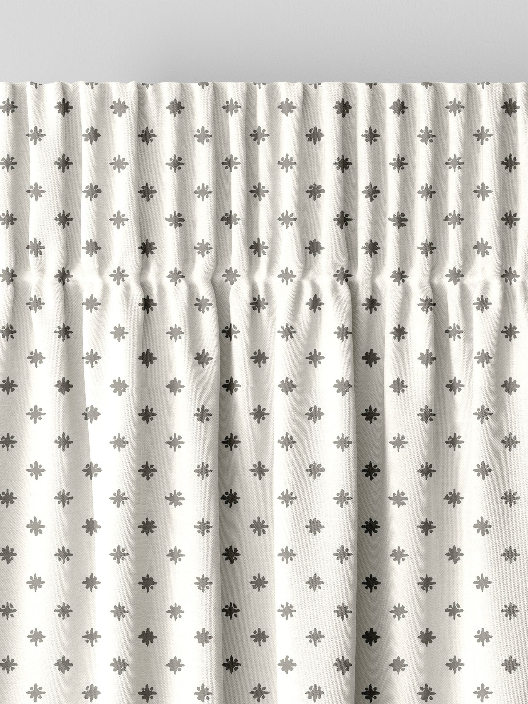 Laura Ashley steel grey star curtains made to measure - British product