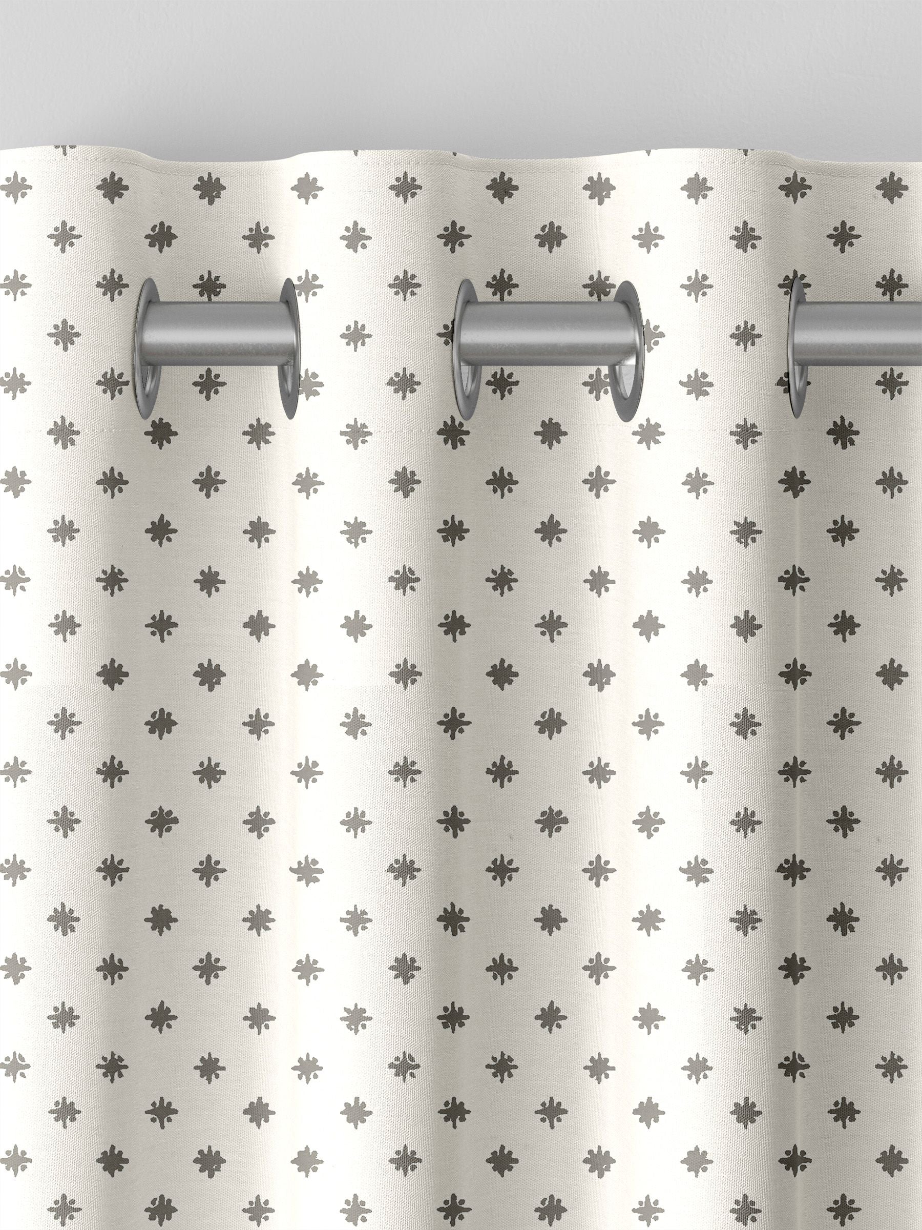 Laura Ashley steel grey star curtains made to measure - British product