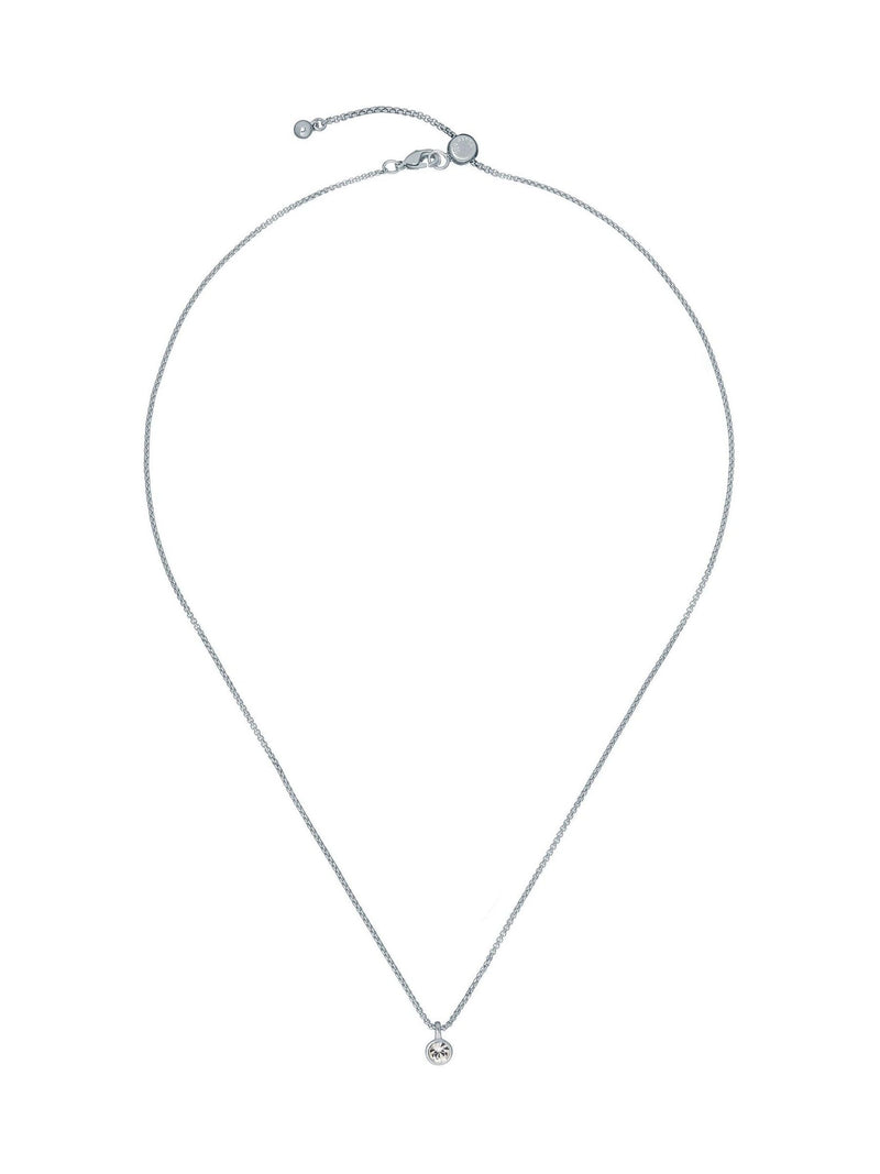 Crystal Pendant Necklace with Rose Gold Chain for Women
