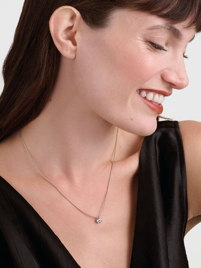 Next Crystal Pendant Necklace with Rose Gold Chain for Women- Buy online at McGrocer