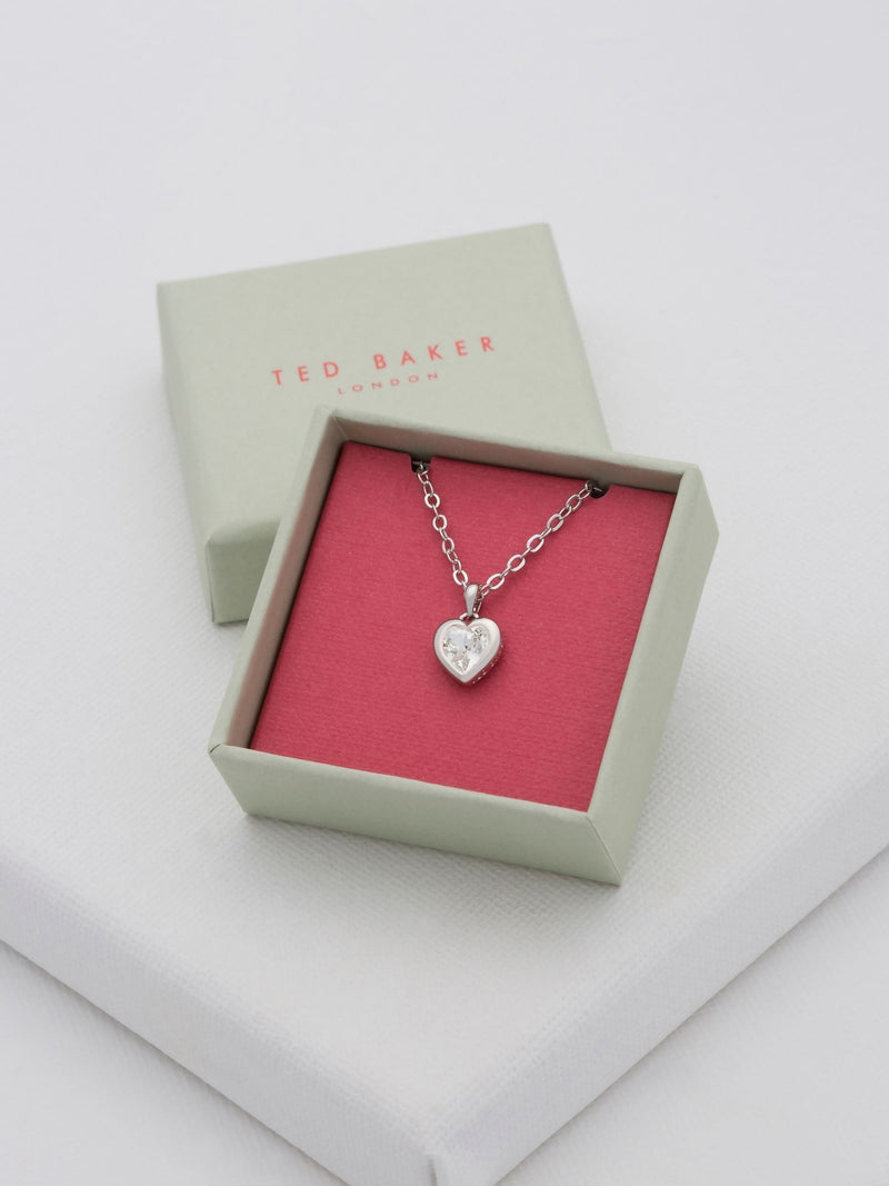 Ted Baker crystal heart pendant necklace, UK version