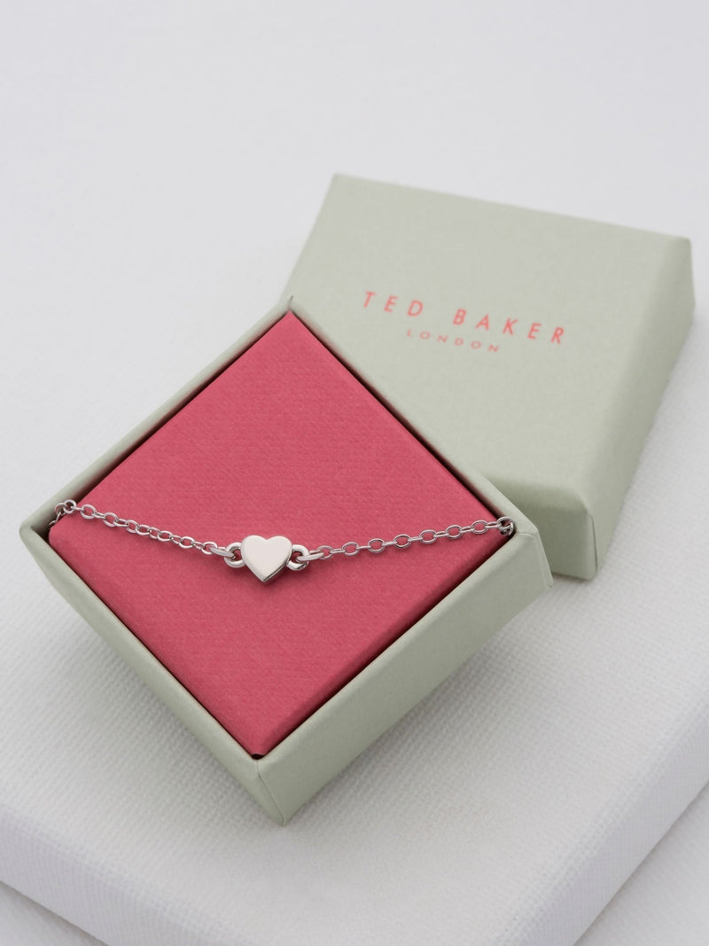 Ted Baker Silber HARSAA: Kleines Herz Verstellbares Armband