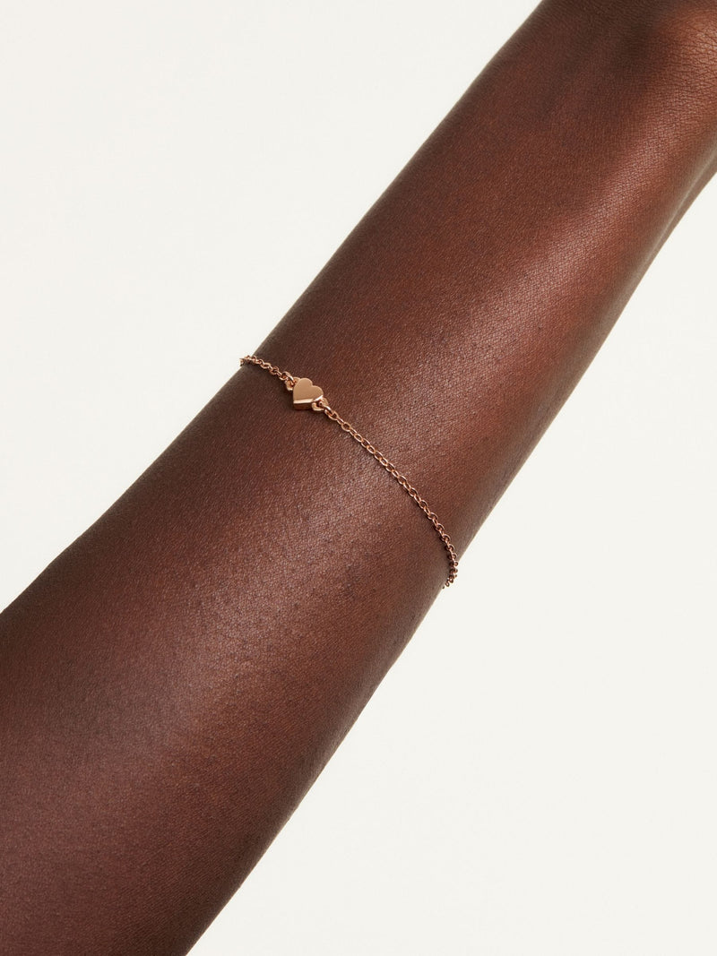 Ted Baker Rose Gold Heart Bracelet Adjustable (British brand)