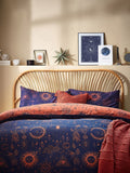 Furn Bronze/Navy Constellation Reversible Duvet Cover and Pillowcase Set