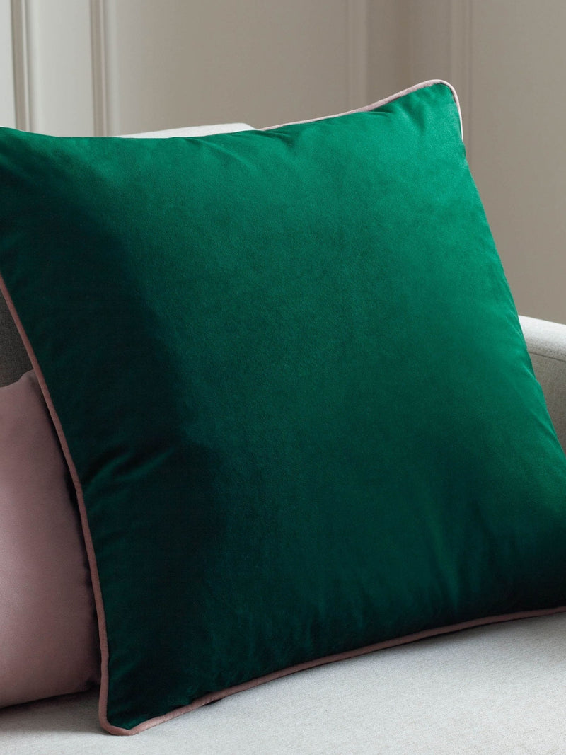 Furn Emerald Blush Meridian Velvet 55 x 55cm Cushion