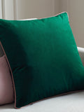 Furn Emerald Blush Meridian Velvet 55 x 55cm Cushion