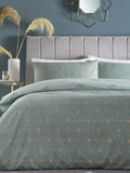 Green Bee Deco reversible duvet cover and pillowcase set - British product