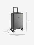 Black medium suitcase with ABS hard shell and TSA lock - British product